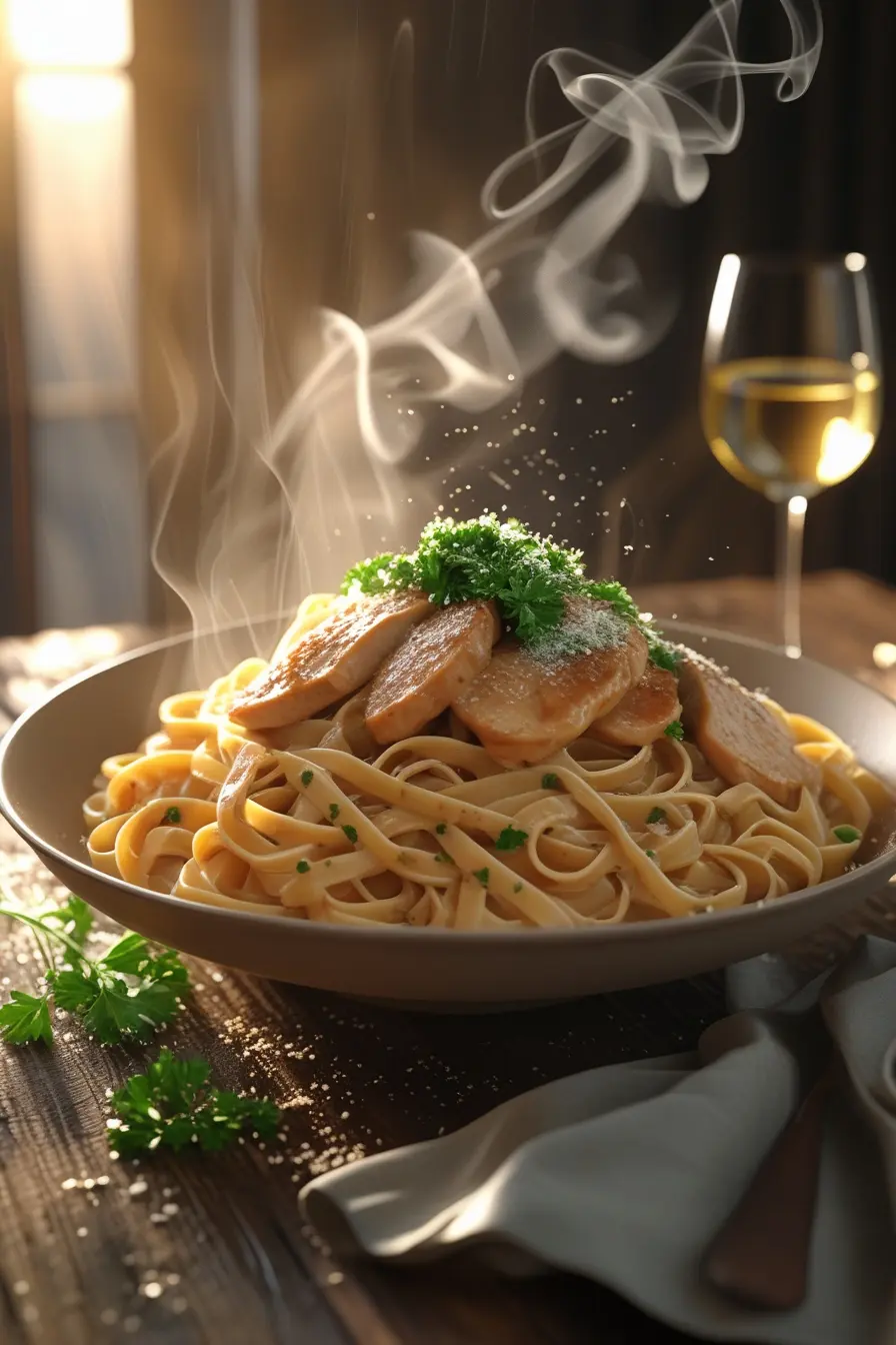 Chicken Marsala Fettuccine