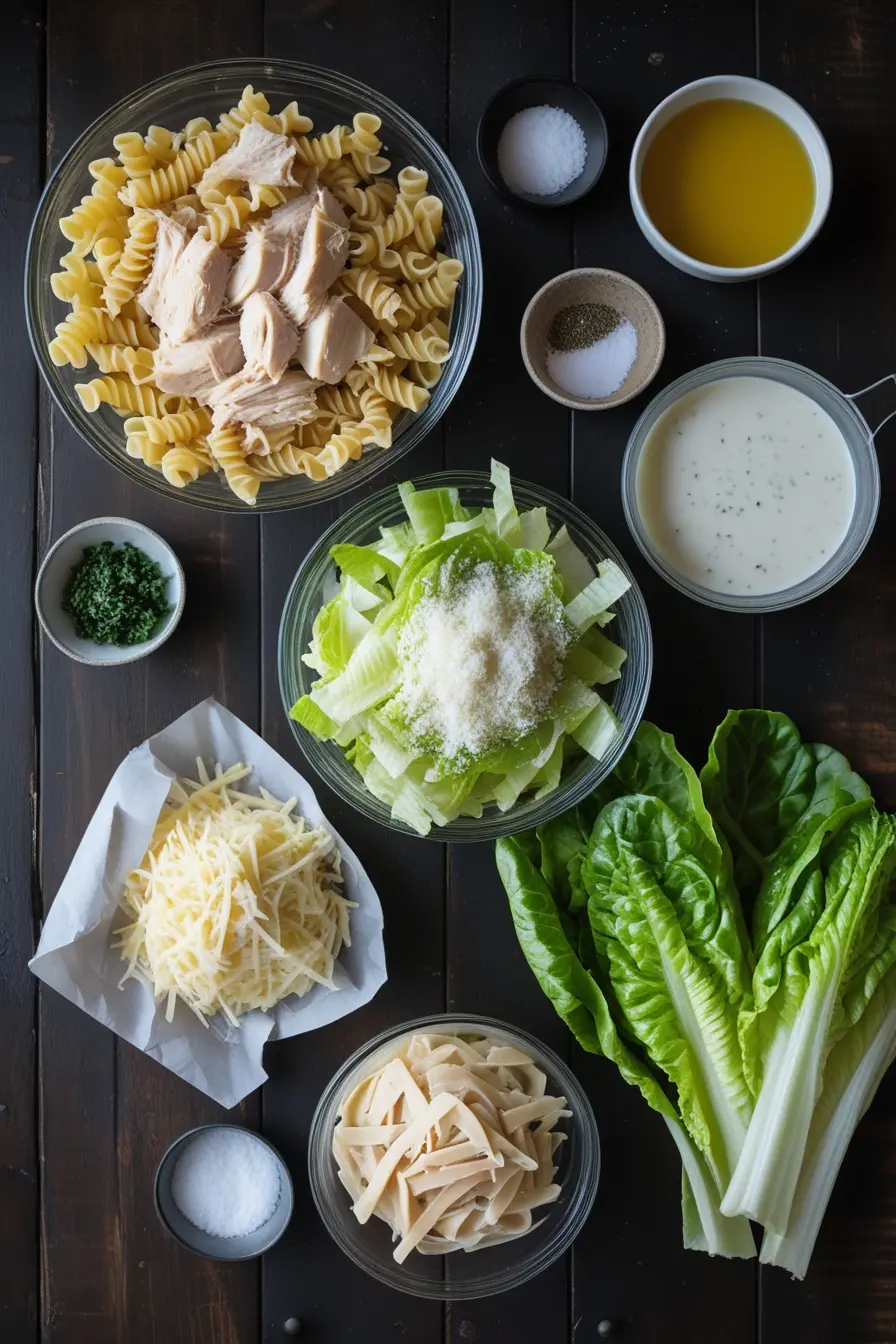 caesar pasta salad