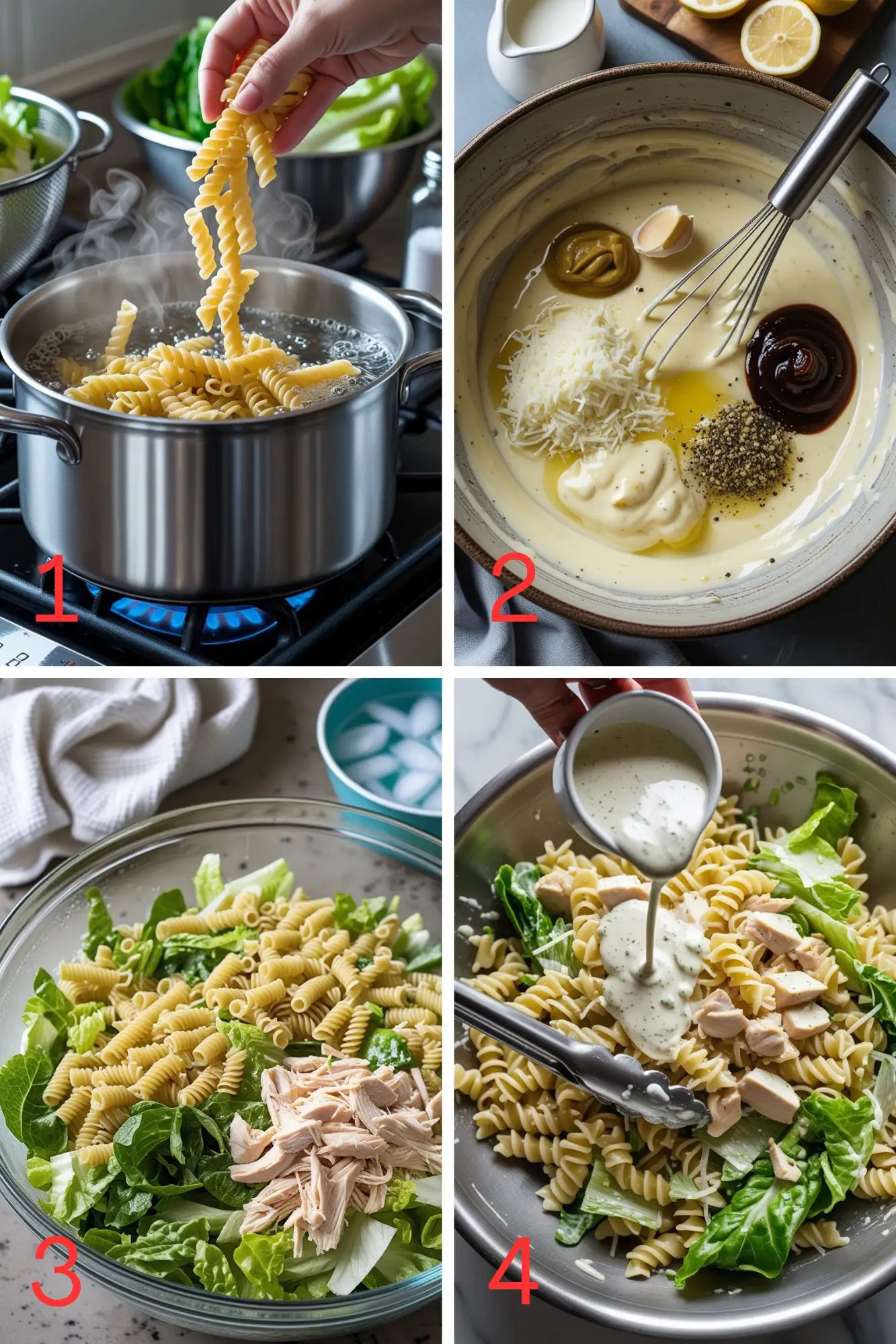 caesar pasta salad