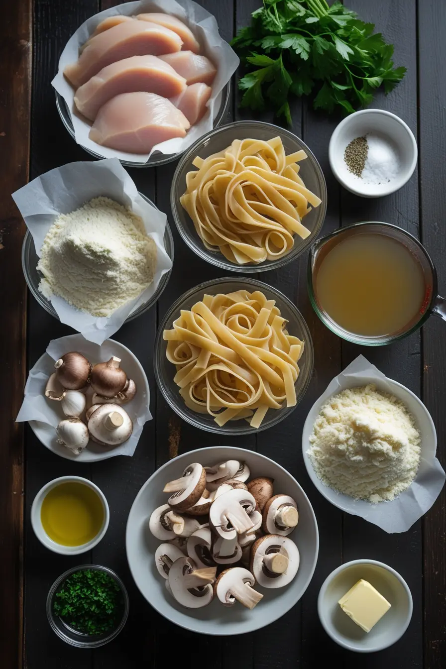 Chicken Marsala Fettuccine