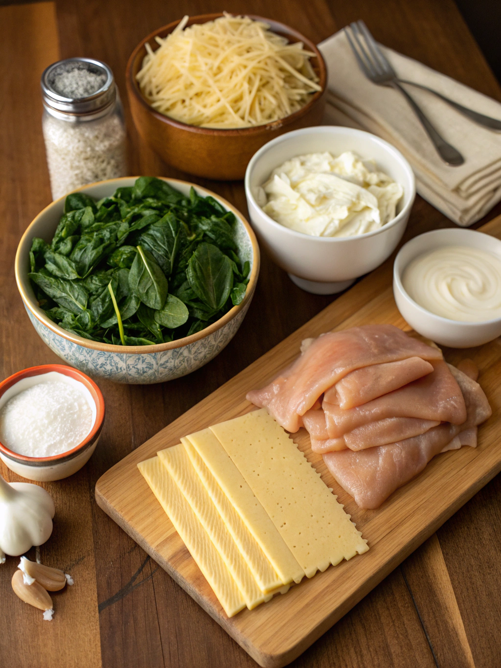 Chicken Spinach Alfredo Lasagna