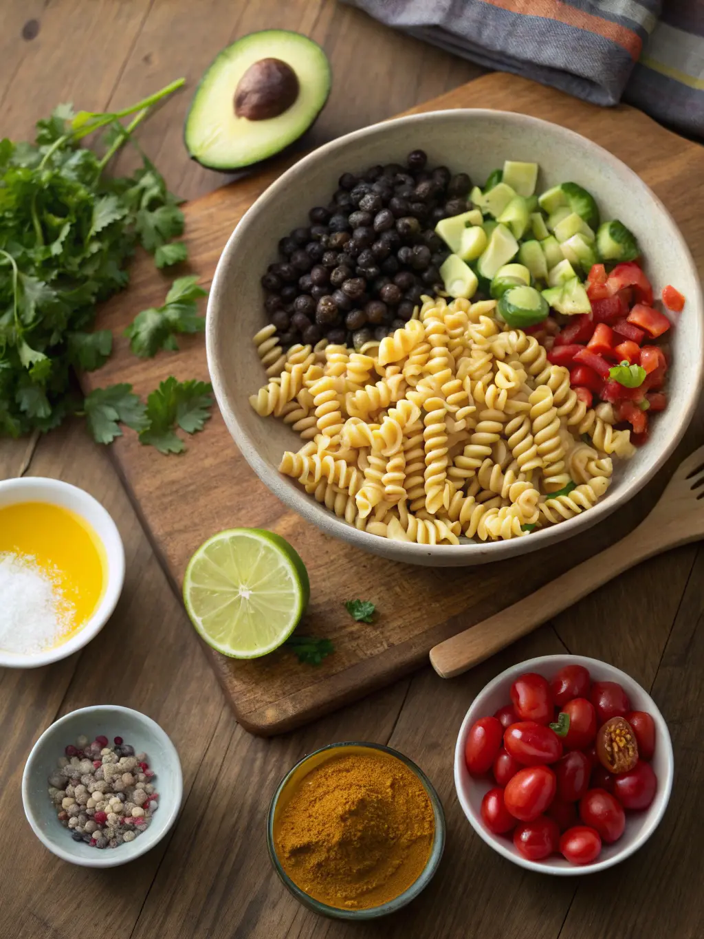 Cowboy Caviar Pasta Salad