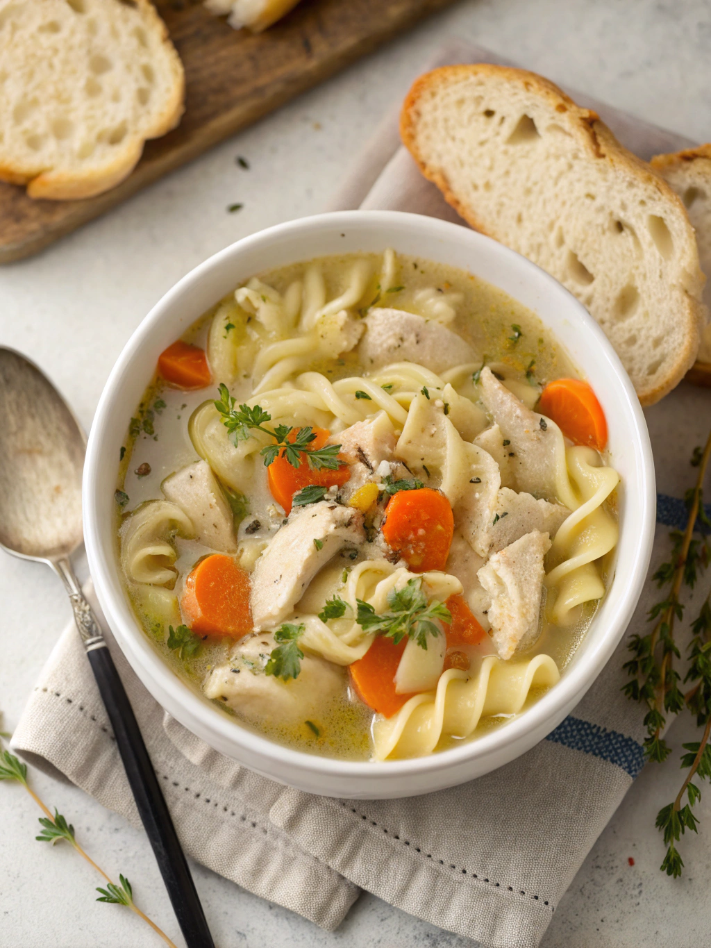 Creamy Chicken Noodle Soup
