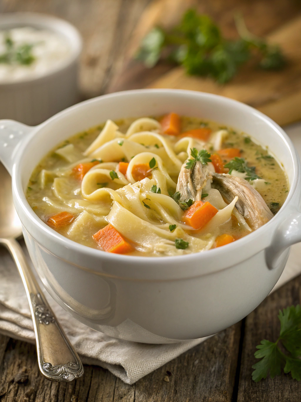 Creamy Chicken Noodle Soup