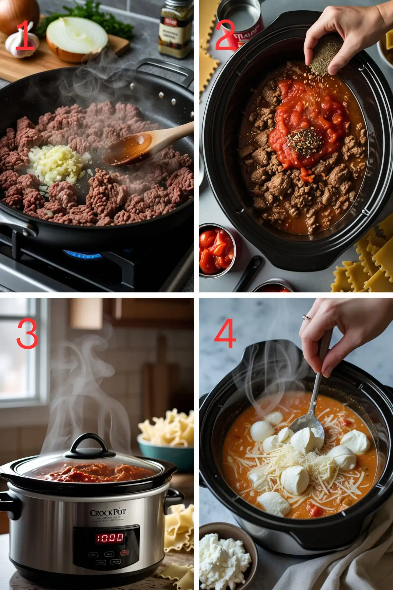 Crock Pot Lasagna Soup