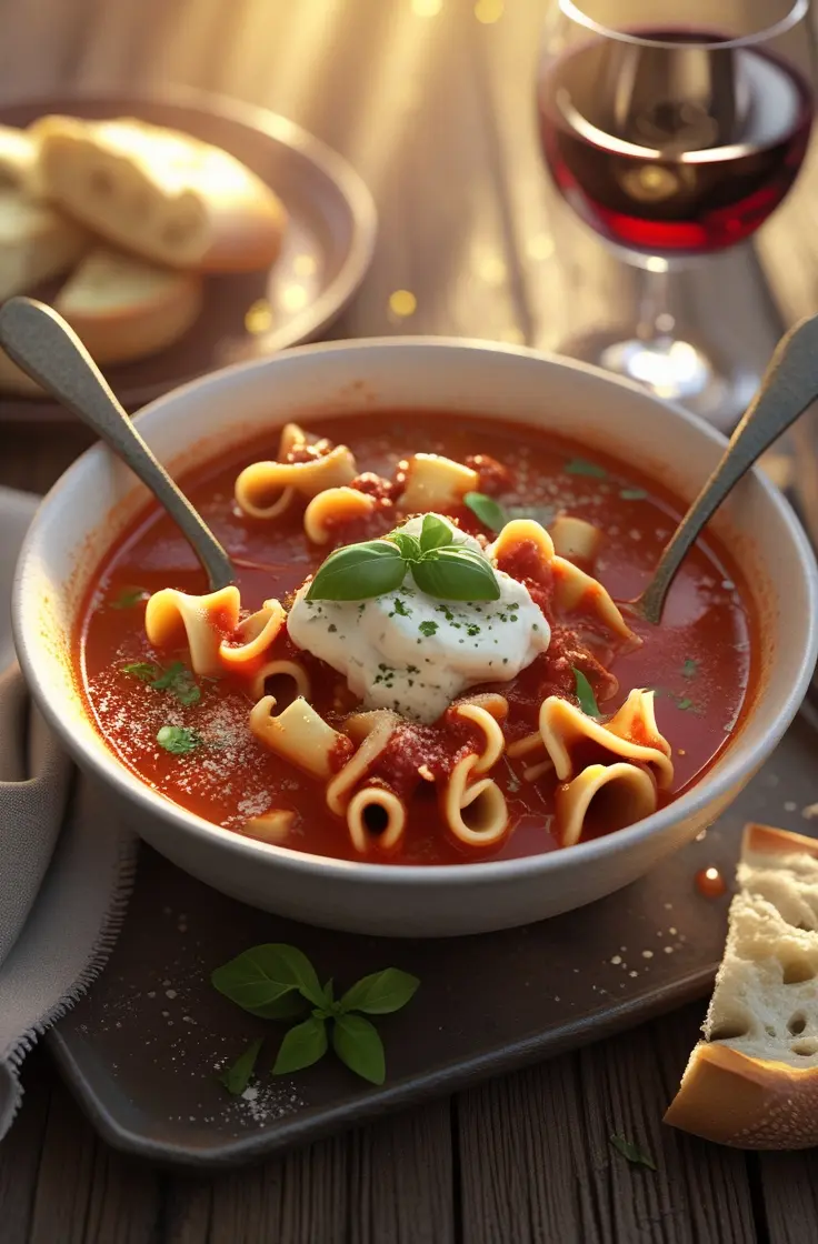 Crock Pot Lasagna Soup