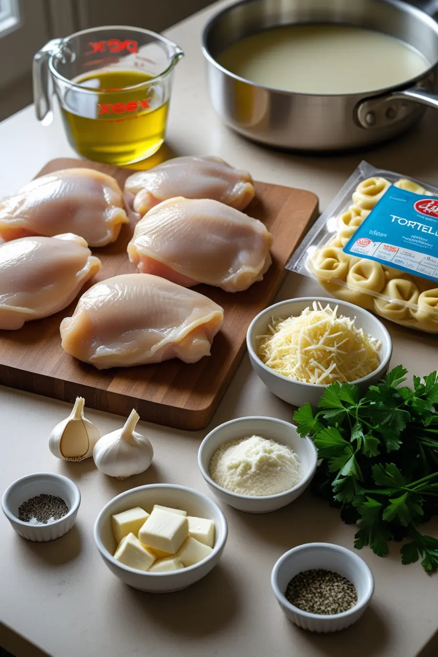 alfredo tortellini chicken