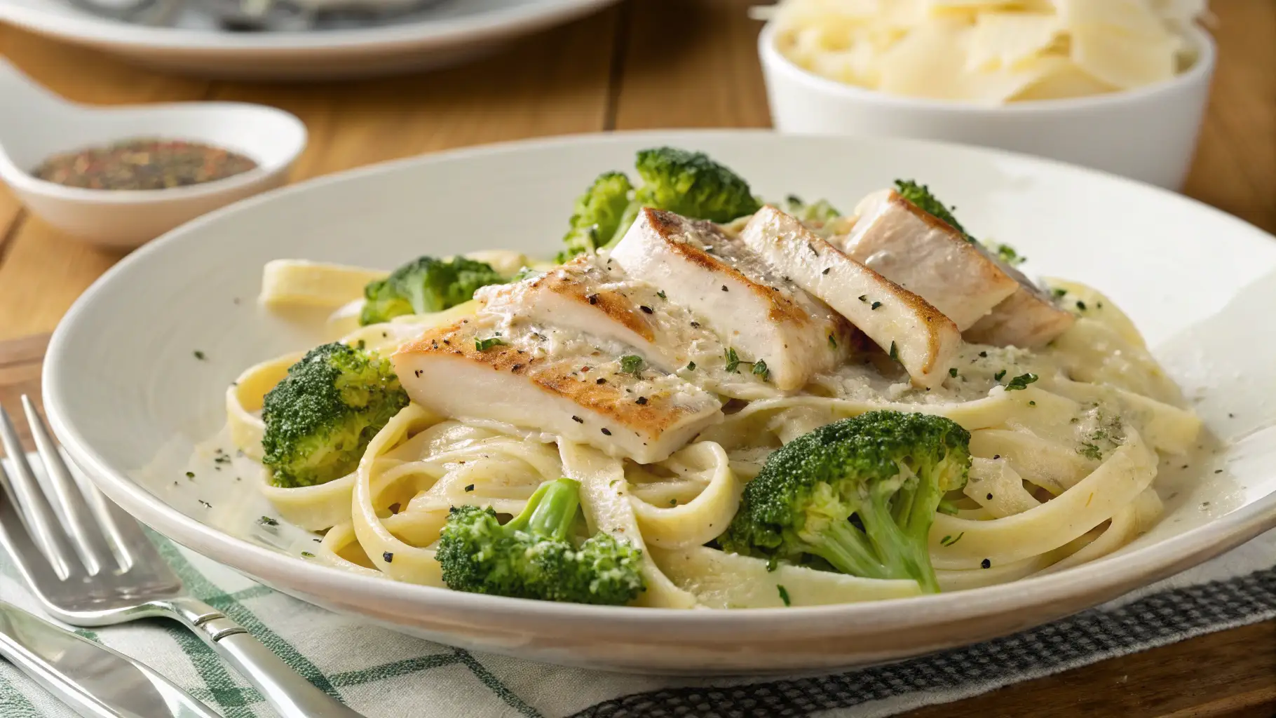 Chicken & Broccoli Fettuccine Alfredo