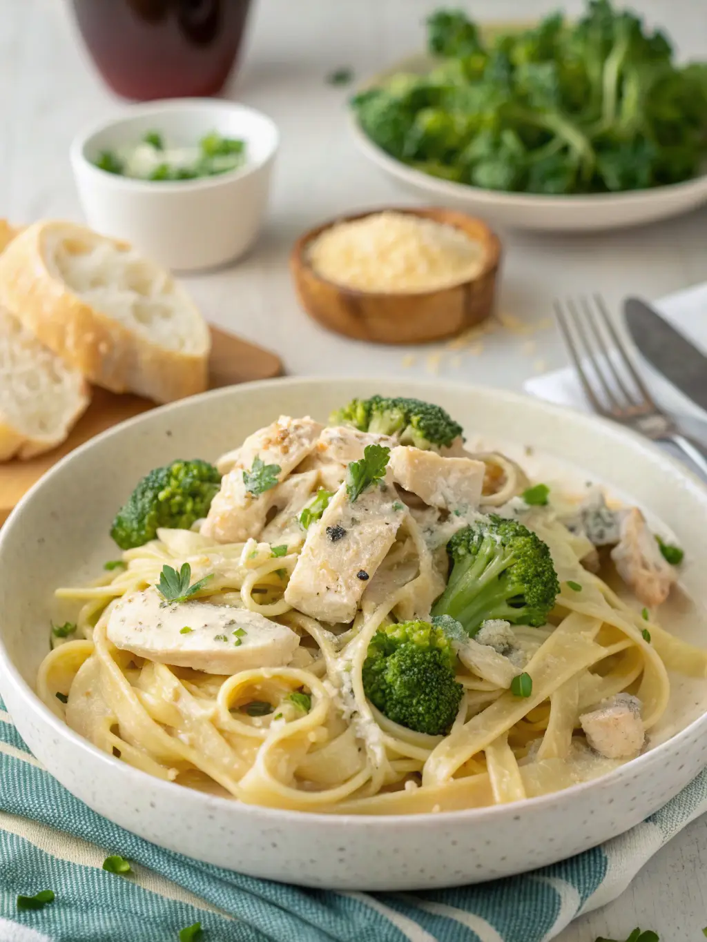 Chicken & Broccoli Fettuccine Alfredo