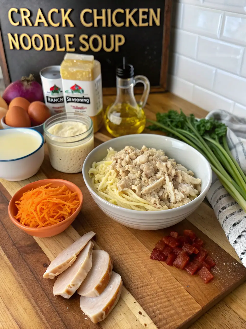 Crack Chicken Noodle Soup