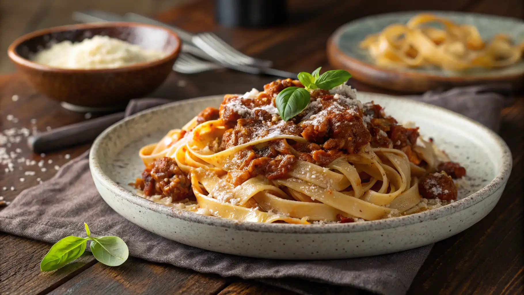 Fettuccine Bolognese