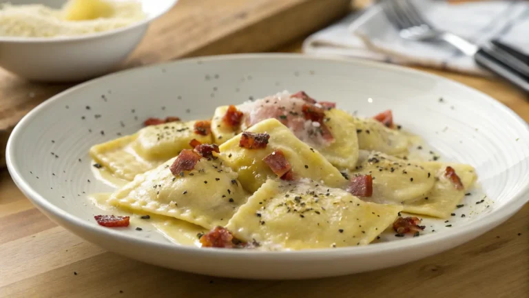 Ravioli Carbonara