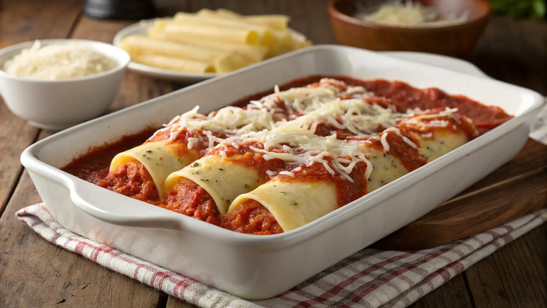 String Cheese Manicotti