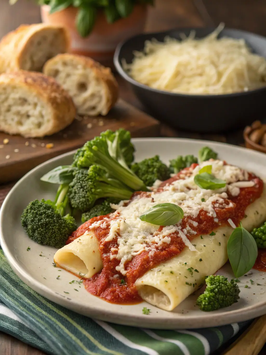 String Cheese Manicotti
