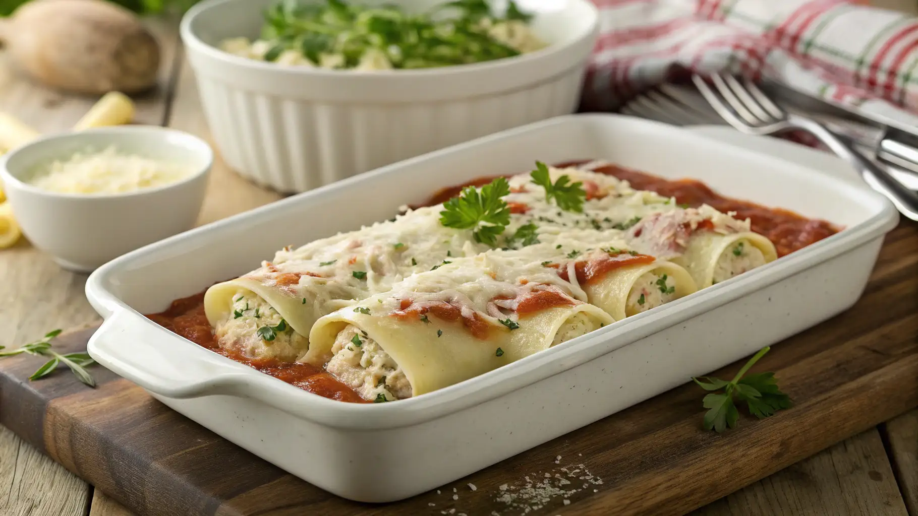Chicken Manicotti