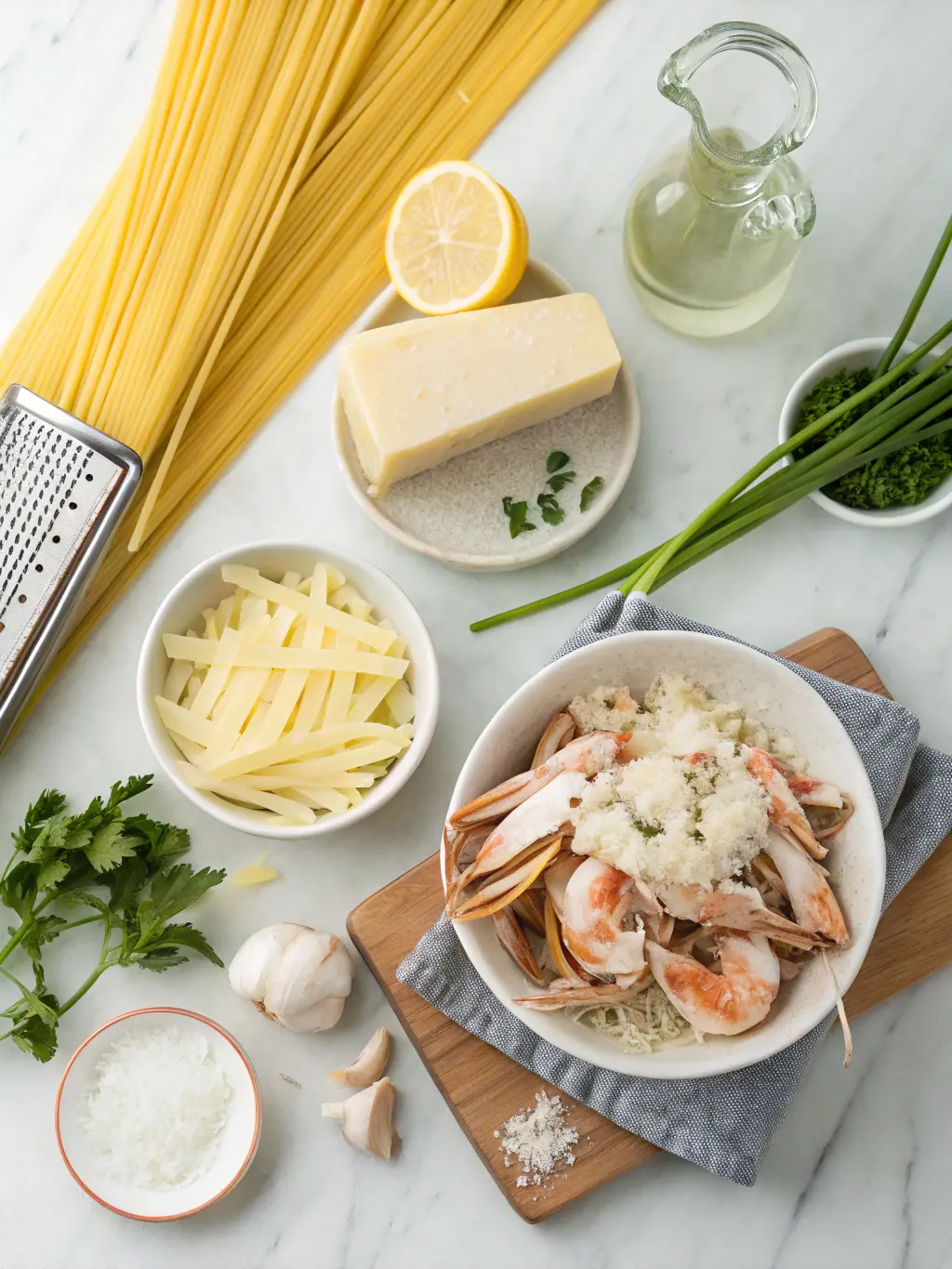Crab Meat Fettuccine Alfredo