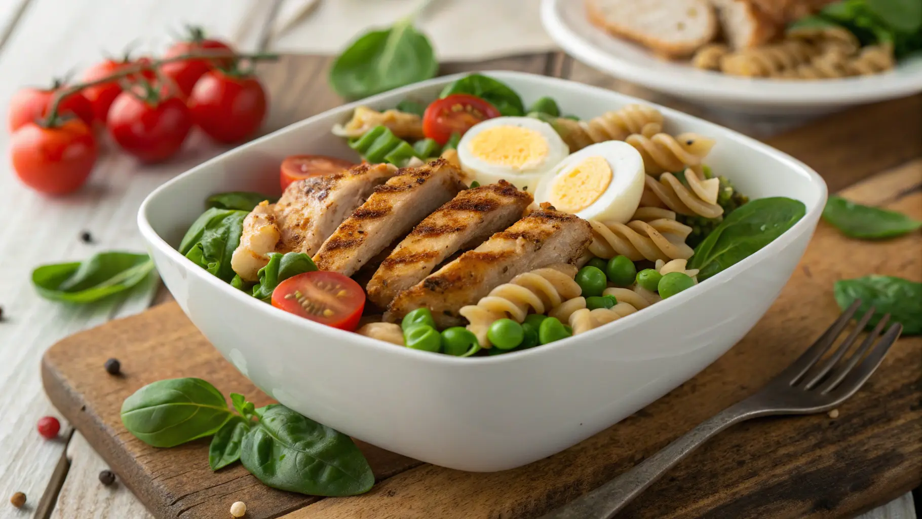 High Protein Pasta Salad