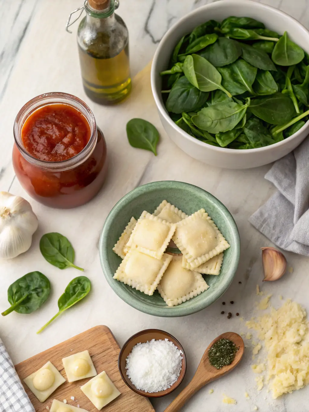 Spinach and Cheese Ravioli 