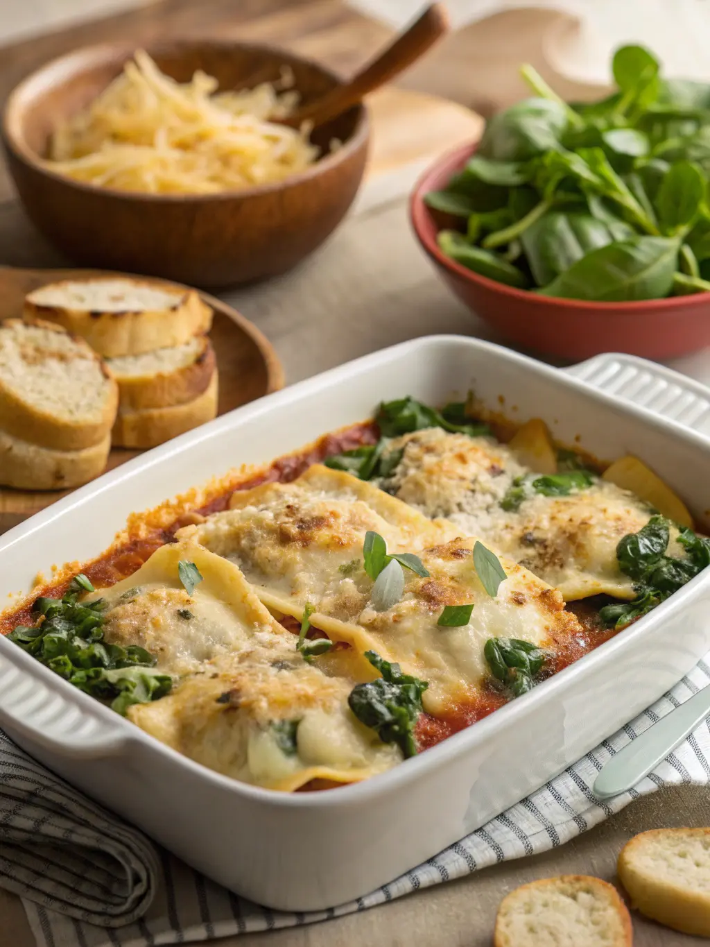 Spinach and Cheese Ravioli 