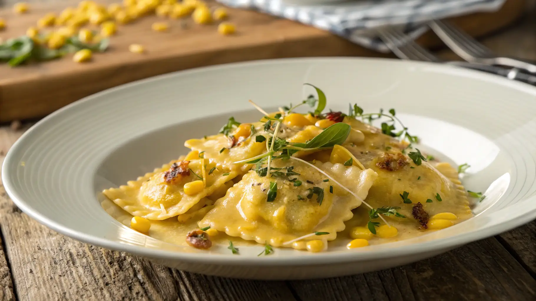 Sweet Corn Agnolotti