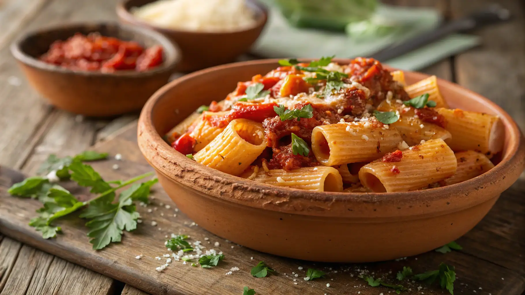 rigatoni arrabbiata