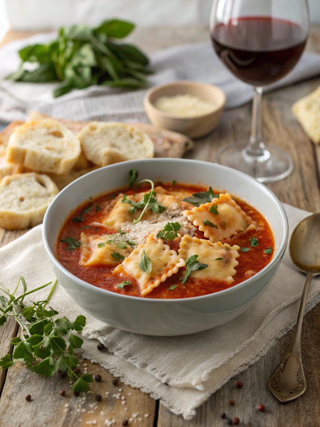 Ravioli Soup