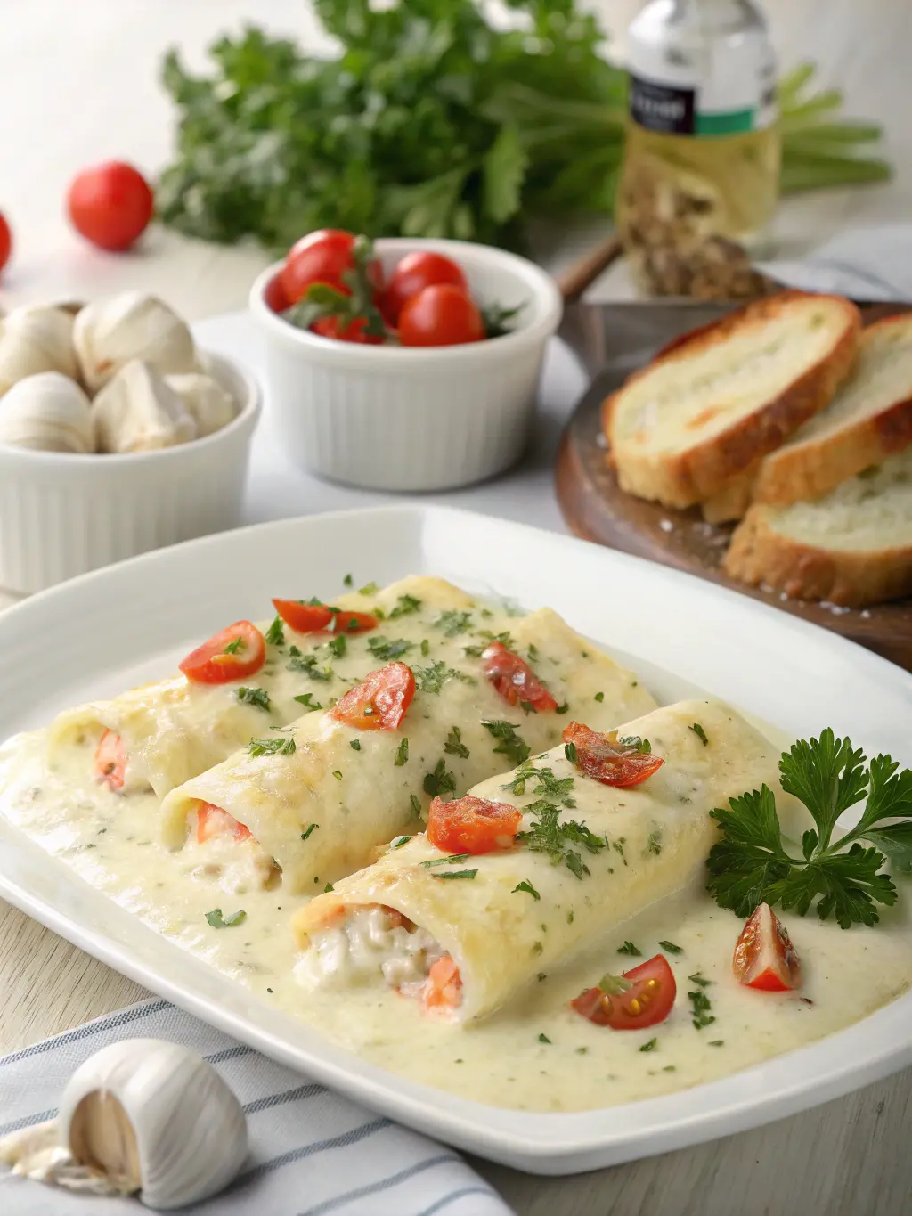 Seafood Manicotti 